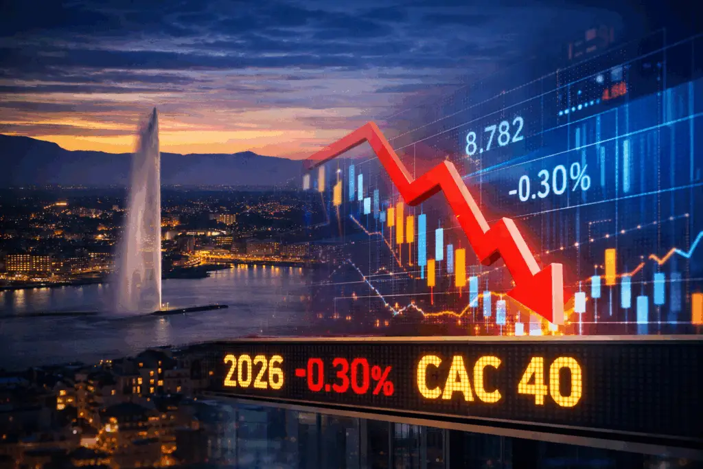 Ouverture des marchés financiers en 2026 avec focus sur le CAC 40 et les places financières européennes vues depuis Genève