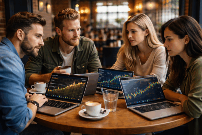 rotation des marchés financiers avec or bitcoin matières premières et bourse volatilité inflation